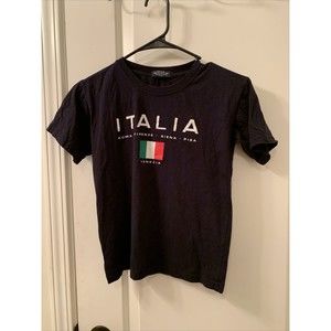 Venezia Boys Short Sleeve T-Shirt Shirt Size 11/12 Black